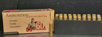 (1) Hornady .450 Bushmaster 250 gr FTX Ammunition, 20 Rounds, Custom #82244, Lot 3101860