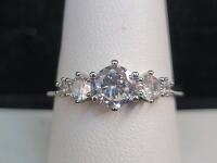 Beautiful Clear 5-Stone Ring, Size 9 - 3
