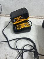 LIVOWALNY brand cordless chainsaw designed to be powered by DeWalt 20V Batteries, DeWalt 20v battery with charger. DEWALT 20V MAX Cordless Reciprocating Saw, model DCS380B, Blade,Safety face shield and hand made clip point knife. All tested and work - 8