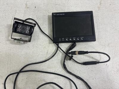 TFT Color monitor with backup camera, wires included. In great condition. Could not test.