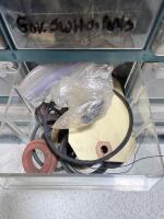 Small Parts Organizer Cabinet with 15 Drawers, Assorted Hardware, Labeled Clear Plastic Bins - 10