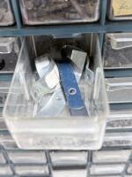 54-Drawer Blue Small Parts Organizer Cabinet, Steel Frame, Clear Plastic Drawers, Loaded Hardware - 6