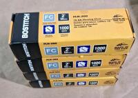 (4) 1000-Count Boxes Of Bostitch FLN-200 - 16 GA L Shaped 2" Hardwood Flooring Cleat Nails & (1) 10000-Cout Box Of 16-Guage Aluminum Wire Sharp Pointed, 1/2" Crown C-Rings - 3