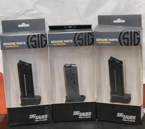 SIG SAUER P938 Magazines: 9mm 7-Round & .22 LR 10-Round, New in Packaging