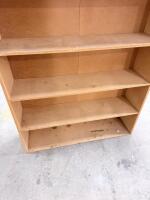 Tall 6-Shelf Freestanding Bookshelf, Particle Board, 72"x36"x12", Brown Finish - 10