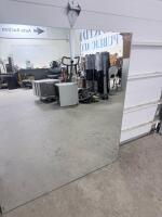 (2) Large Frameless Rectangular Wall Mirrors &ndash; 41&rdquo;x45&rdquo;, Minor Corner Chips, Gym/Studio/Home - 3