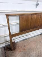 Mid-Century Modern Walnut Wood Queen Headboard &ndash; Panel Design, 60"W x 42"H - 3