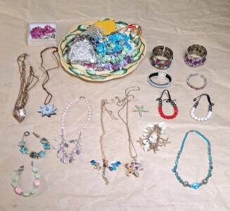 Lot Of Assorted Cosmetic Jewelry