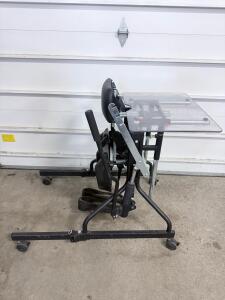 Adjustable Medical Standing Frame with Tray, 280 lb Capacity, Fits 5'0" to 6'2" Users