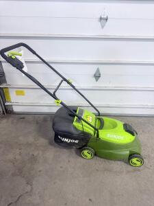 Sun Joe MJ401E 14-Inch 12-Amp Electric Lawn Mower with Grass Catcher Bag