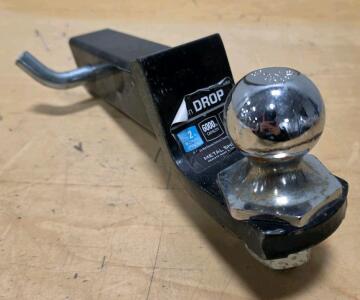 2" Drop Trailer Hitch Ball Mount, 2" Ball, Fits 2" Receiver, 6000 lb Capacity, Pin & Clip Included