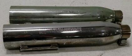 Two Harley Davidson Exhaust