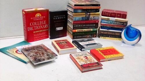 Assorted Lot of Fiction, Reference, and Writing Books (23-count)