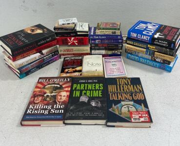 Books on Tape/ Hardback novels, Authors Include JAMES PATTERSON, TOM CLANCY, JOHN GRISHAM, DEAN KOONT, and many more.