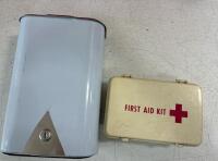 TEMPO L-O-N-G Cruise 18 Gallon Outboard Motor FuelTank, (2) Metal, First Aid Boxes, plastic travel first aid kit box, and a disposal box. - 3