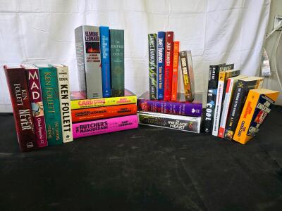 23 Book Mixed Author Lot: Ken Follett, Janet Evanovich, Matt Dinniman, Bestsellers, Paperbacks/Hardcovers