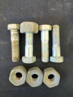 Large Mixed Lot Industrial Pipe Fittings, Bolts, Tools & Hardware, 40+ Pieces, 1" Galvanized - 9