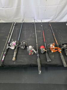 Mixed Lot Spinning & Spincast Rod & Reel Combos 5'6"&ndash;5'7", 2-Piece, Medium, 6&ndash;14 lb Line