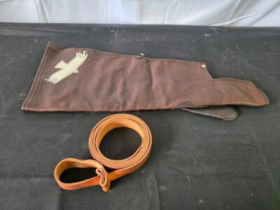 Custom Made Gauntlet and Leather Falcon Leesh