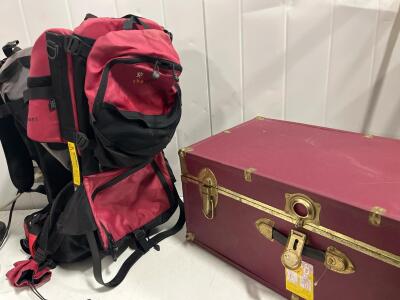 Sherpani Red Hiking/Backpacking Backpack, Internal Frame, 55&ndash;65L, Multiple Compartments, Hip Belt