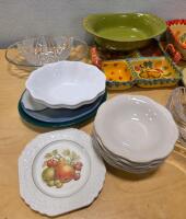 Mixed Dinnerware Set &ndash; Ceramic Mugs, Bowls, Serving Platters, Fruit & Floral Designs And More - 3