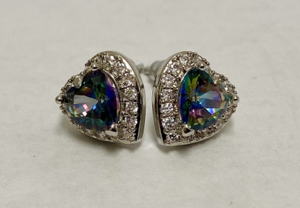 Mystic Rainbow Topaz Earrings