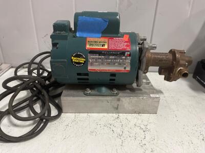 Reliance Electric Duty Master AC Motor C48S0501N, 1/3 HP, 115/230V, 1725 RPM- cannot test item but it is assumed working