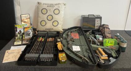Martin Lynx XRG Series 1200 Compound Bow Set, 50-70 lb, 18 Arrows, Camo Case, Accessories Included