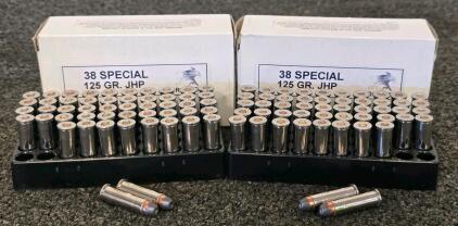 Remington .38 Special 125gr JHP Nickel Ammunition - 100 Rounds, Boxer Primed