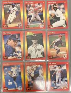 (9) Donruss Triple Play Collector Baseball Cards