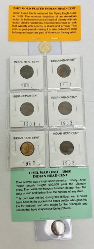 (8) Indian Head Cents