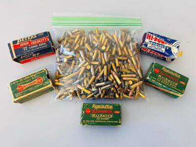 Vintage Remington Peters Hi-Power .22 LR & Short Rimfire Cartridges, Circa 1940s-60s