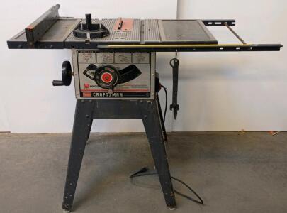 Sears Craftsman 9" Table Saw Model 113.242721 with Metal Stand and Accessories