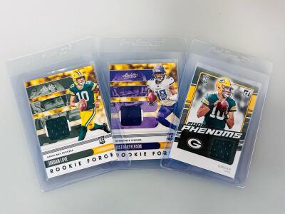 2020 Panini Rookie Jersey Cards: Jordan Love (Packers), Justin Jefferson (Vikings)