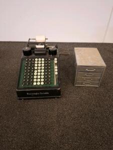 Burroughs Class 8 Portable Mechanical Adding Machine, Serial No. 9-1172843, Circa 1925-1930