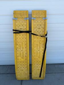 Highland Ramparts 72" Heavy-Duty Plastic Loading Ramps, 2,500 lb Capacity, Pair, with Straps