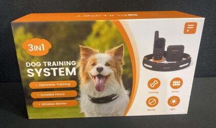 FULUPET FULU 100 3-in-1 Electronic Dog Training System with Remote and Wireless Fence- New In Box