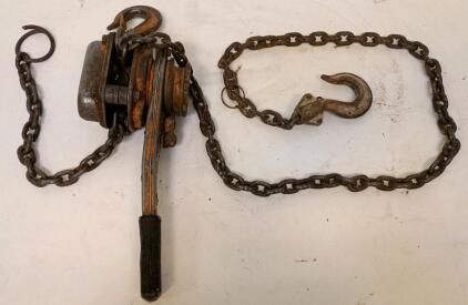 BEEBE 3/4 Ton Manual Lever Chain Hoist, Steel, Made In USA