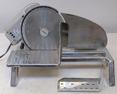 Rival Model 1101E/7 Electric Food Slicer, 7" Stainless Blade, 125W, Chrome Metal Body, UL Listed