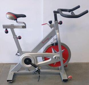 Sunny Health & Fitness SF-B1002 Spin Bike, 49 lb Flywheel, Steel Frame, Belt Drive, Friction Resistance