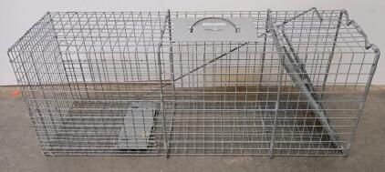 Little Giant Live Animal Trap Cage 36"x12"x12" Heavy Duty Galvanized Steel, Top Access, Medium Size