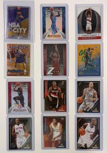 12 NBA Star Basketball Cards &ndash; Pinnacle, Hoops, Chrome &ndash; LeBron, Harden, Lillard, Carter Inserts