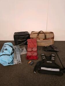Alakai Canopy 9'x77" , KHTO Weighted Vest 4-10 lbs, Mixed Travel Bags & Accessories Bundle