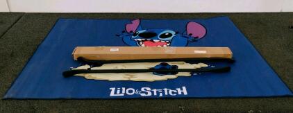 39-Inch Heavy Duty 40CR Steel Manual Tire Iron Bars, Set of 2, Blue Lilo & Stitch rug
