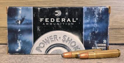 Federal Power-Shok .35 Remington 200 Grain Soft Point, 20 Rounds, Brass Case
