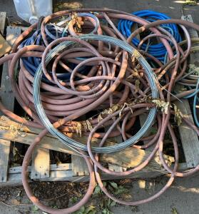 Industrial Rubber Hoses And Metal Cables Bundle With Quick-Connect Fitting