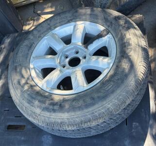 Used Continental ContiTrac All-Season Tire On 6-Lug Aluminum Alloy Wheel