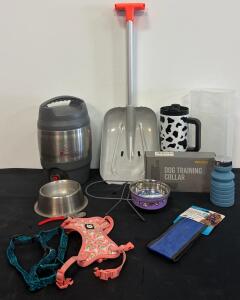Pecole PE-18 Dog Training Collar, Bubba Jug, Bowls, Harnesses, Shovel & Accessories