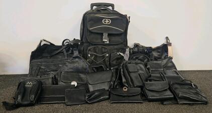 Eastsport Suitcase, 20 Mixed Bags, Purses, And Wallets