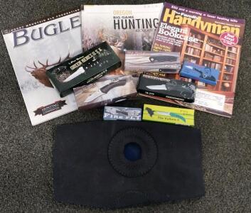 Frost Cutlery Folding Pocket Knife: Green Beret, H4 Folder, Reservists, Vulture II, Keychain Mini, Knee Brace, And Magazines